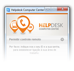Janela do software Helpdesk Computer Center